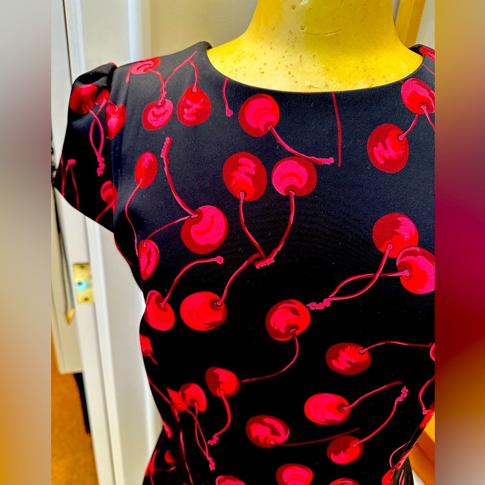 Betsey Johnson Black Dress with Pink Label